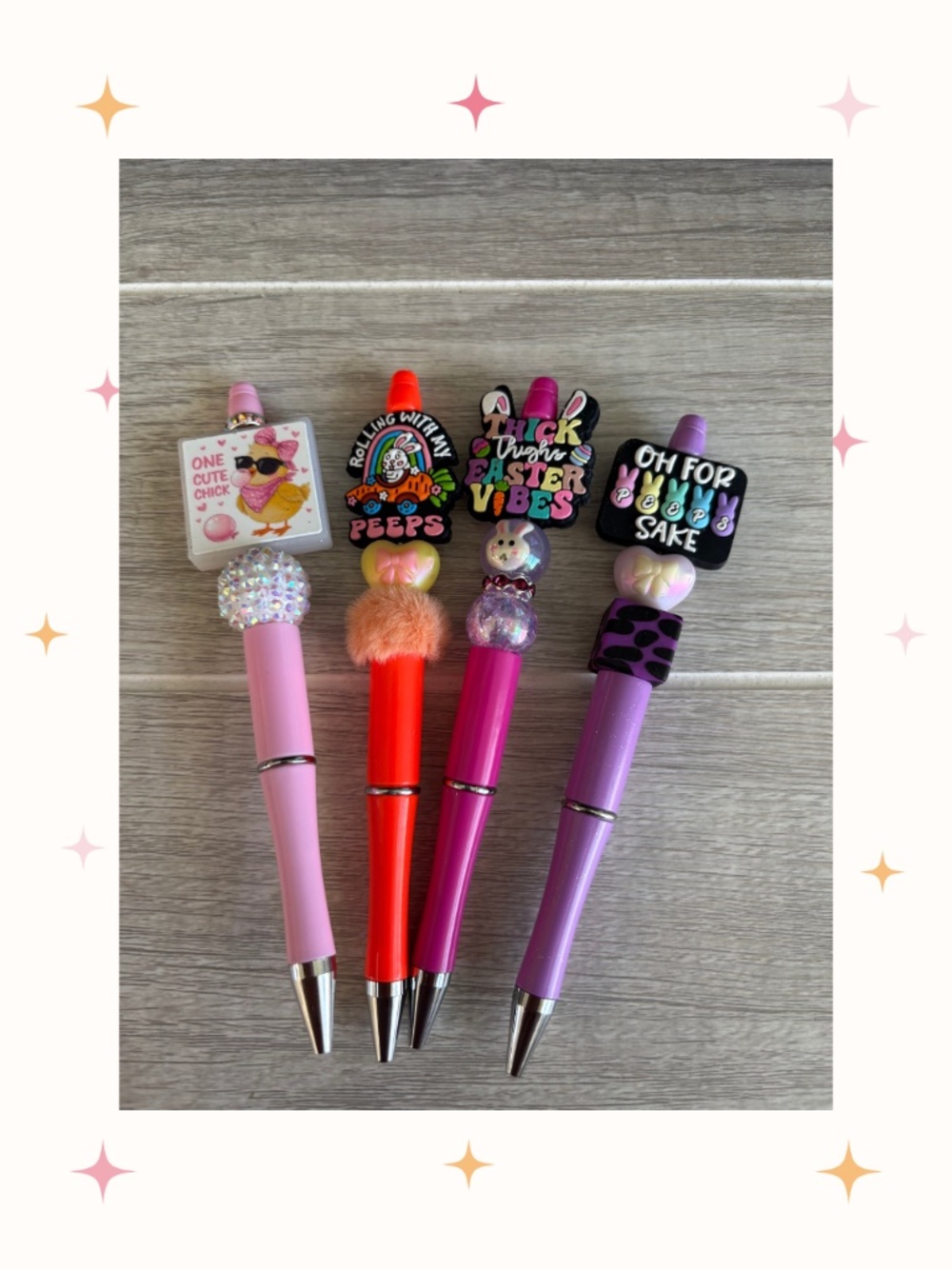 Handmade Easter Beaded Pens You Choose